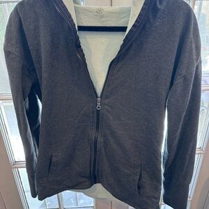 Gray Zip-Up Hoodie